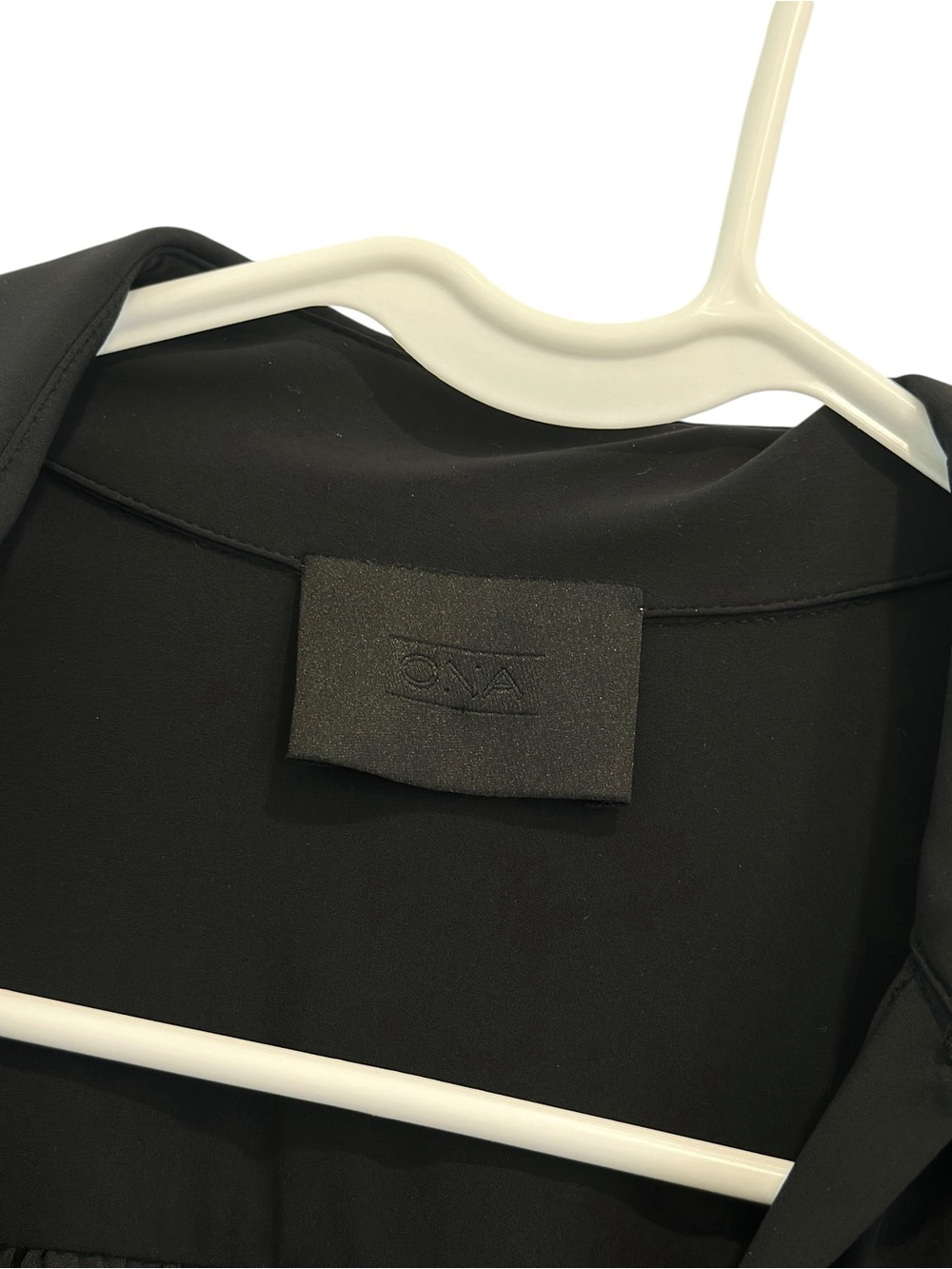 ONA by Yoon Chung Oversized Sag Harbour Shirt Dress Black XS/S X-Small/Small - Picture 7 of 8